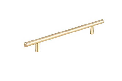 Richelieu | Washington 7 9/16-inch (192 mm) Satin Brass Cabinet Bar Pull - color: Satin Brass, size: 7 9/16 in