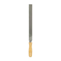 HARFINGTON Flat Coarse Cut File 12" Double Cut Teeth High Carbon Steel Hand Rasp File with Wood Handle for Metal Wood Deburring Removing - size: 12", style: Coarse