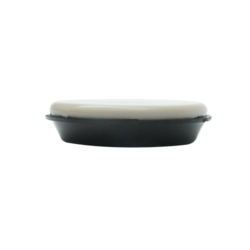 Shepherd Hardware 9221 1-3/4-Inch Reusable, Round, Slide Glide Furniture Cups, 4-Pack,Black