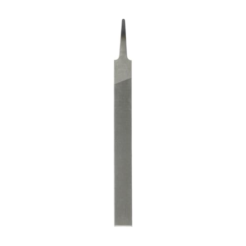 HARFINGTON Flat Thin Cut File 6" Double Cut Teeth High Carbon Steel Hand Rasp File without Handle for Metal Wood Deburring Removing - size: 6", style: Thin