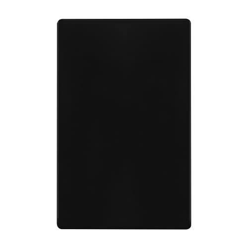 ENERLITES Screwless Blank Wall Plate, 1-Gang Outlet Covers, 1 Pack, Black - color: Black, size: Screwless