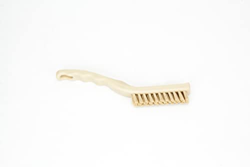 SPARTA Detail Brush Grout Brush, Crevice Brush with Hanging Hole for Bathroom, Kitchens, Countertop, Plastic, 9 Inches, Tan - color: Tan, size: 9 Inches