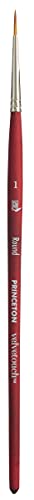 Princeton Velvetouch Round Brush, Synthetic, Short Handle, Size 1, 1 Count - size: Size 1