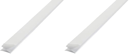 M-D Building Products 3525 M-D 0 V-Flex Weather-Strip with Adhesive Back, 17 Ft L X 7/8 in W, Polypropylene, 2 Pack, White - size: 1 Count (Pack of 2)