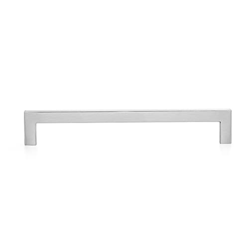 Ravinte Brushed Nickel Square Cabinet Handles & Pulls 8 Inch 10 Pack - size: 8-1/2 in (8 in Hole Center)