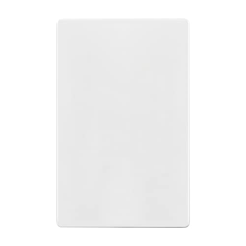 ENERLITES Screwless Blank Wall Plate, 1-Gang Outlet Covers, 1 Pack, White - color: White, size: Screwless