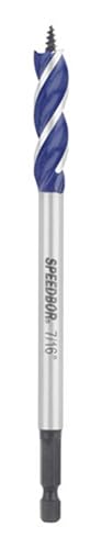 IRWIN SPEEDBOR Tri Flute Wood Drill Bit 7/16"(3041015), Black - size: Pack of 1, style: 7/16-Inch Bit