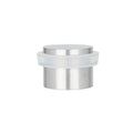 EVI Herrajes | Adhesive Door Stopper - Solid Stainless Steel - White Rubber Protector - W=0.94 x H=0.79 Inch Door Stop - color: Stainless Steel - White Rubber