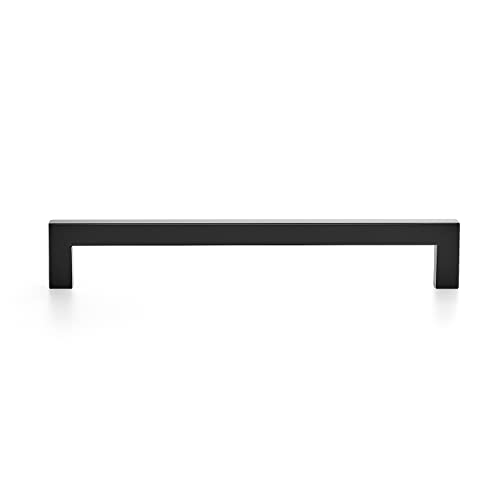 Ravinte Matte Black Cabinet Square Handles Drawer Pulls 8 Inch 18 Pack - color: Matte Black