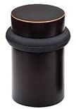 Emtek 2258 American Classic 2" Tall Cylindrical Floor Bumper, Flat Black