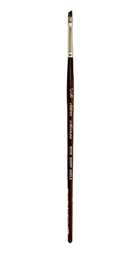 Silver Brush Limited Monza Short Angle Oil Paintbrush, Size 1/8 Inch - size: 1/8-Inch