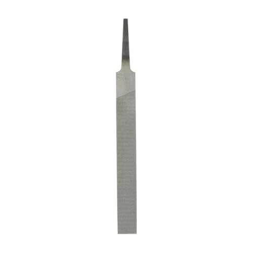HARFINGTON Flat Thin Cut File 4" Double Cut Teeth High Carbon Steel Hand Rasp File without Handle for Metal Wood Deburring Removing - size: 4", style: Thin