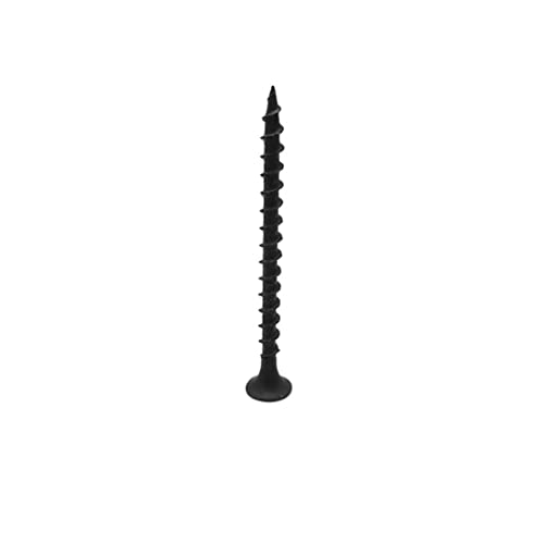 #6 x 2 Drywall Screws 180PCS Coarse Thread Wood Screws 1 LBS Flat Truss Head Self Tapping Screws Black Phosphate Coated Stainless Fast Self Tapping LZDRY-013 - color: 1 LB, size: #6x2