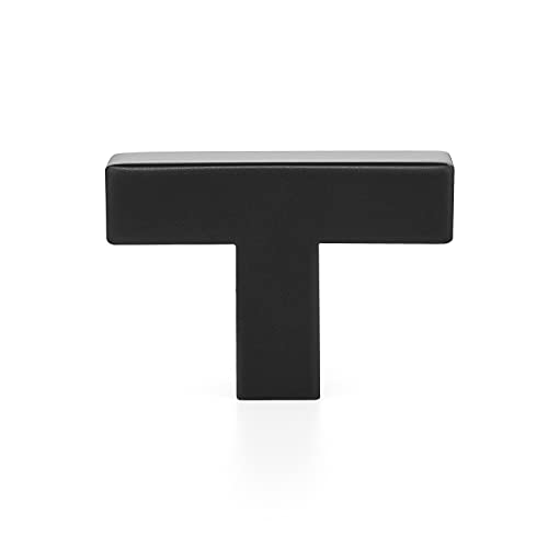 Ravinte Matte Black Cabinet Handles Square Pulls Single Hole 3 Pack - size: Single Hole