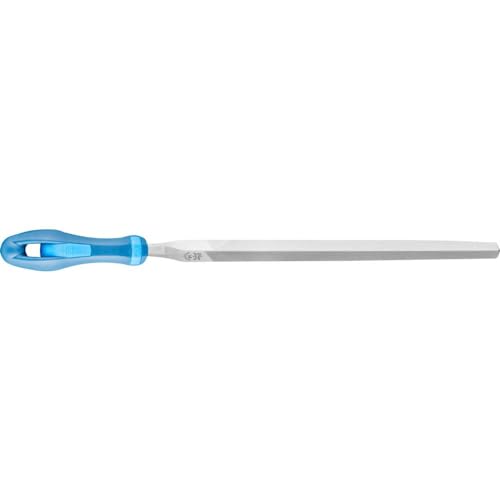 PFERD 8" Three Square File - DIY Packaged Second Cut, with Handle - Part 11101P