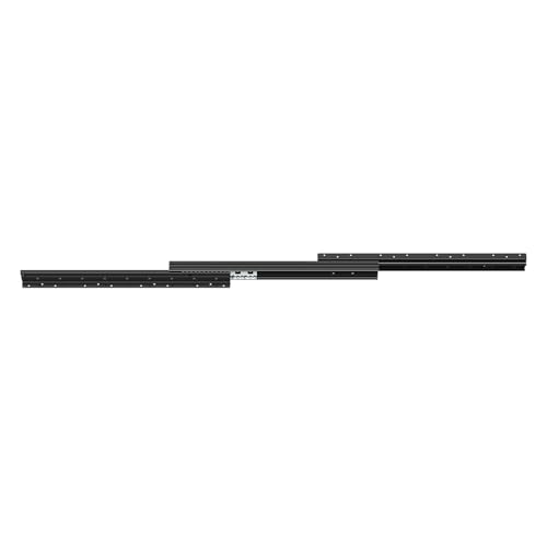 VEVOR Undermount Heavy Duty Drawer Slides, 16 24 32 40 Inch 260 lb Load Capacity Full Extension Ball Bearing Under Stair Cabinet Rails, Bottom Stair Cabinet Glides Track Runners(24inch, Black) - size: 24 Inch