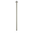 Brushed Nickel 26 Inches Ceiling Mount Round Shower Arm With Flange Straight Extender Extension Pipe Replacement Rain Shower Head Straight For Fixed - color: Brushed Nickel