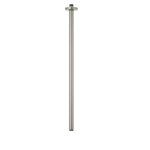 Brushed Nickel 26 Inches Ceiling Mount Round Shower Arm With Flange Straight Extender Extension Pipe Replacement Rain Shower Head Straight For Fixed - color: Brushed Nickel