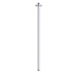 Chrome 26 Inches Ceiling Mount Round Shower Arm With Flange Straight Extender Extension Pipe Replacement Rain Shower Head Straight For Fixed - color: Chrome