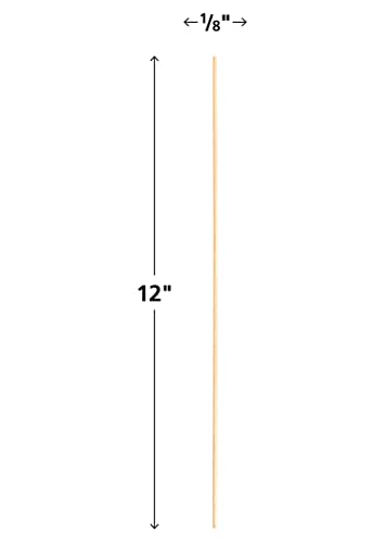 STEM Basics: 1/8" Wood Dowels - 100 Count (Pack of 3) - size: "1/8""" (Pack of 3)