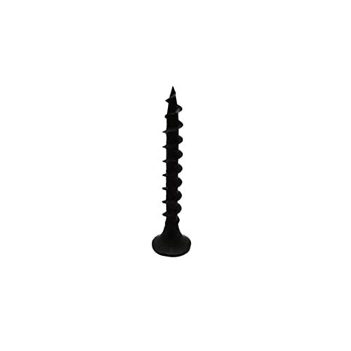 #6 x 1-1/4" Drywall Screws 280PCS Coarse Thread Wood Screws 1 LBS Flat Truss Head Self Tapping Screws Black Phosphate Coated Stainless Fast Self Tapping LZ-003 - color: 1 LB, size: #6x1-1/4
