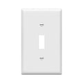 ENERLITES Toggle Light Switch Wall Plate, Gloss Finish, Size 1-Gang 4.50" x 2.76", Unbreakable Polycarbonate Thermoplastic, 8811-W, White - color: White, size: 1 Pack