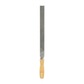 HARFINGTON Flat Thin Cut File 14" Double Cut Teeth High Carbon Steel Hand Rasp File with Wood Handle for Metal Wood Deburring Removing - size: 14", style: Thin