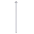 Chrome 30 Inches Ceiling Mount Round Shower Arm With Flange Straight Extender Extension Pipe Replacement Rain Shower Head Straight For Fixed - color: Chrome