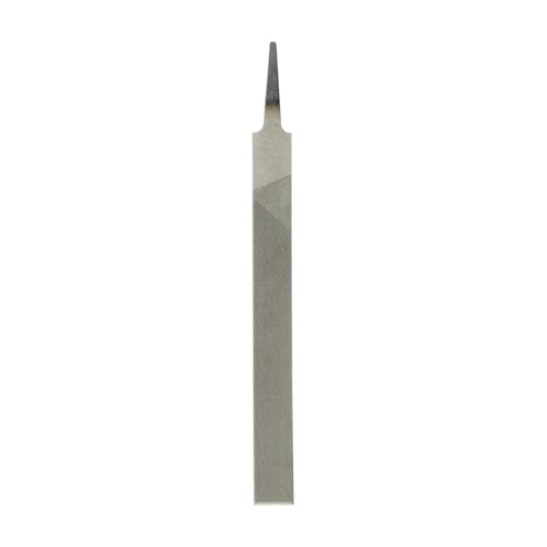 HARFINGTON Flat Medium Cut File 6" Double Cut Teeth High Carbon Steel Hand Rasp File without Handle for Metal Wood Deburring Removing - size: 6", style: Medium