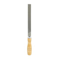 HARFINGTON Flat Thin Cut File 8" Double Cut Teeth High Carbon Steel Hand Rasp File with Wood Handle for Metal Wood Deburring Removing - size: 8", style: Thin
