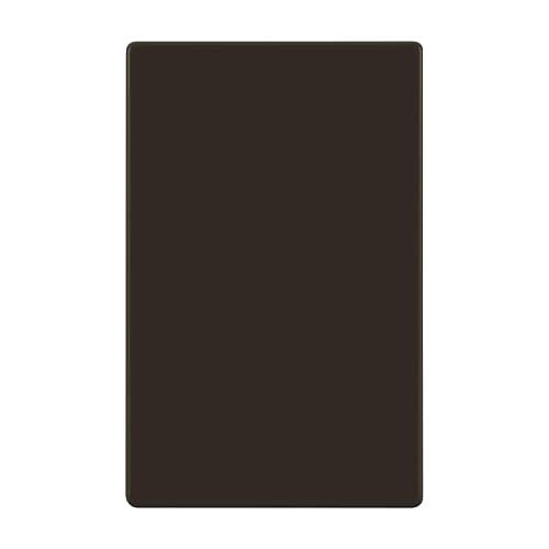 ENERLITES Screwless Blank Wall Plate, 1-Gang Outlet Covers, 1 Pack, Brown - color: Brown, size: Screwless