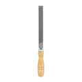HARFINGTON Flat Thin Cut File 6" Double Cut Teeth High Carbon Steel Hand Rasp File with Wood Handle for Metal Wood Deburring Removing - size: 6", style: Thin