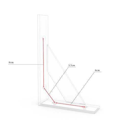 Shelf Brackets,White Shelf Brackets 6 x 4 Inch 4Pack - size: 4x6inch-white