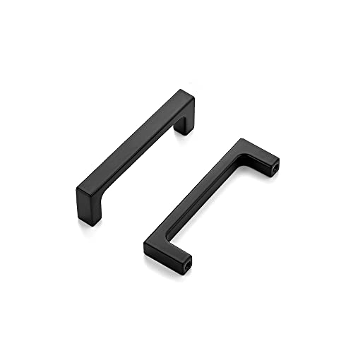 Ravinte Matte Black Kitchen Cabinet Handles 3 Inch Pulls 5 Pack - color: Matte Black, size: 3 Inches Hole Center