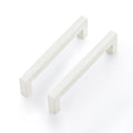 Ravinte White Square Cabinet Handles Drawer Pulls,5 Inch,30 Pack | Screws Included, Stainless Steel, Square Bar Grip, Easy Install, Kitchen Cabinet Hardware, For Cupboards, Drawers, Dressers - color: White