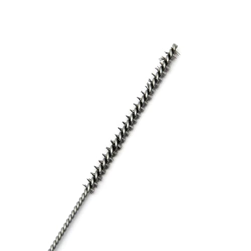 Utoolmart Steel Wire Tube Brush, Stainless Steel Spiral Power Bottle Cleaning Brush Long-Handle Bristle Pipe Cleaning Tool, 0.3-inch Diameter 12-inch Length,10pcs - color: 10pcs, size: 0.8cm