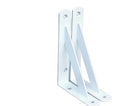 2 Pack L5 x H 3" White Heavy Duty Shelf Brackets with Screws Metal Shelf Brackets Shelf Support Angle Brackets for Shelves L Brackets Heavy Duty Floating Shelf - size: 5''x3'', style: 2 Pack-White