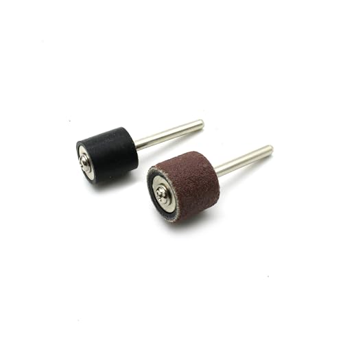 TEMO 100p 1/2" Grit 120 Medium Sand Drum w 2 Mandrel for Dremel Rotary Tool - size: 1/2" #120