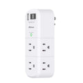 PD20W USB Outlet Extender with Rotating Plug, 6 AC Multi Plug Wall Outlets - color: White, size: 1A2C&PD20W, 1-pack