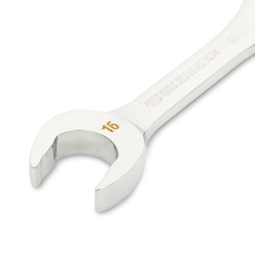 GEARWRENCH 16mm 90-Tooth 12 Point Stubby Combination Ratcheting Wrench | 86846 - style: 16mm