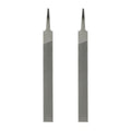 HARFINGTON 2pcs Flat Thin Cut File 6" Double Cut Teeth High Carbon Steel Hand Rasp File without Handle for Metal Wood Deburring Removing - size: 6", style: Thin