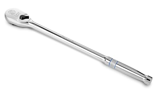 DURATECH Extra Long Handle 1/2-Inch Drive Ratchet, 90-Tooth Ratchet Wrench - size: 1/2" with 15" handle