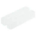 uxcell Felt Strips with Adhesive Backing, 10 Pcs 1" x 6" x 0.2" Anti Scratch Furniture Felt Tapes Self-Stick Pads for Protecting Hardwood Floor, White - color: White