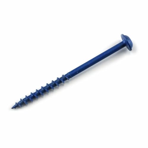 Kreg Blue-Kote Pocket-Hole Screws, SML-C250B-50, 50 Count, 2-1/2 Inch