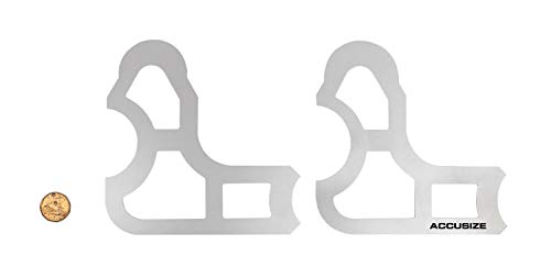 Accusize Industrial Tools 8 Pc Radius Gauge Set 1-1/16'' to 1-1/2'' Gauges without Holder, 3602-5023