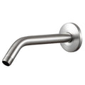 OFFO Shower Arm with Flange, 10 in Brushed Nickel Wall Mount Replacement Angle Shower Head Arm Wall-Mounted For Fixed Shower Head & Handheld Showerhead - color: Brushed Nickel, style: 10 in