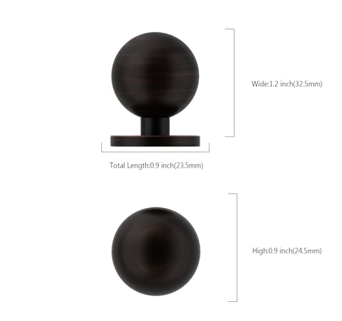 Asidrama 10 Pack Oil Rubbed Bronze Kitchen Cabinet Knobs, Cabinet Knobs Kitchen Cabinet Hardware for Cupboard Drawer Knobs Dresser Knobs 1038 - color: Oil Rubbed Bronze, style: 10 Pack