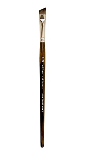 Silver Brush Limited Monza Short Angle Oil Paintbrush, Size 3/8 Inch - size: Size - 3/8