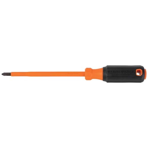 Klein Tools 85076INS Insulated Screwdriver Set, Made in USA, features 1000V Electricial Screwdrivers, (3) Phillips and (2) Slotted and Square Tips, 6-Piece - size: 6-Piece Set