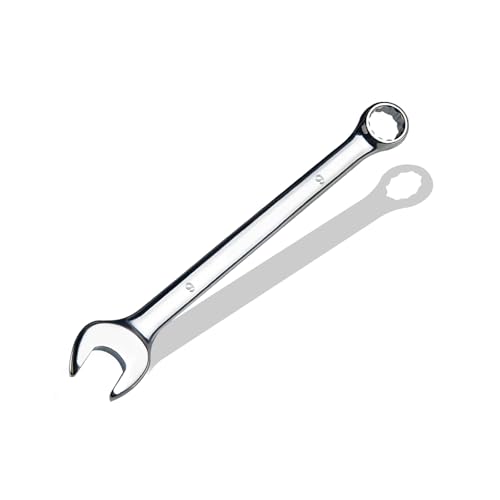 9mm Metric Combination Wrench, CR-V Steel with Mirror Polish, 12-Point Design, 15-Degree Offset, Perfect for Auto Repair, Household, Car & Truck Emergency - size: 9mm